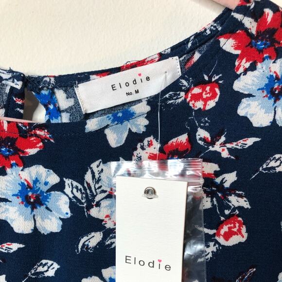 Elodie Tie Front 3/4 Length Sleeve Blouse Size M - Picture 3 of 8